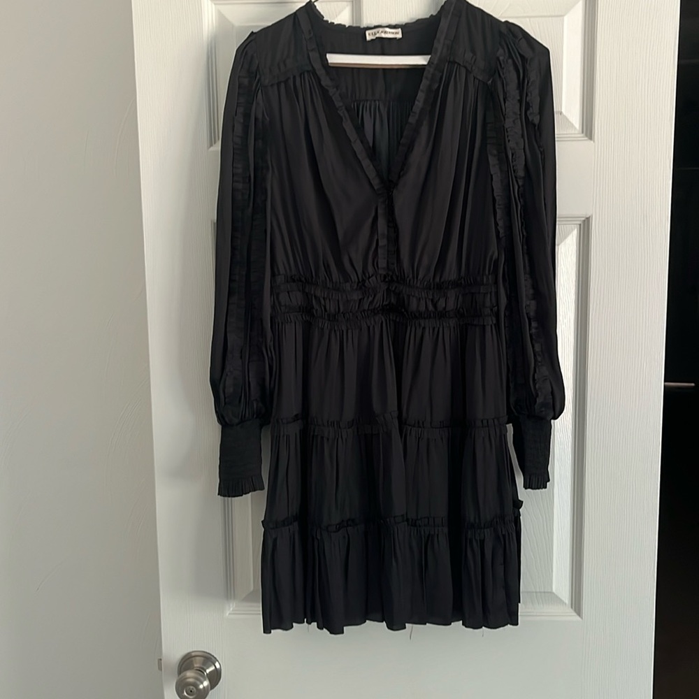 Ulla Johnson Amara Dress, Noir, Size 10.